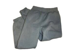 Moral Society Womens Small Dusty Blue Fleece Jogger Sweatpants Elastic Waist